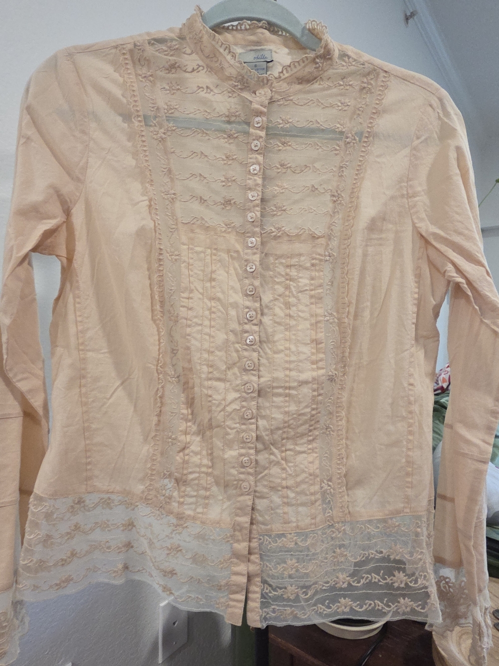 Anthropologie Odille Embroidered Button-Up Blouse - Picture 10 of 10